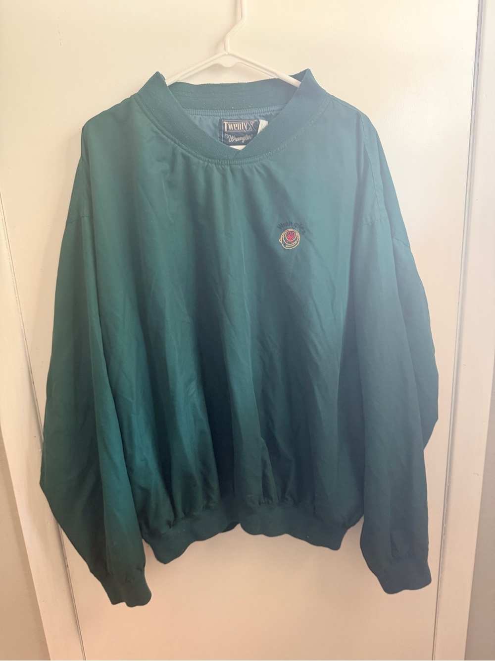 Vintage Wrangler Teal Green Jacket with Ribbed Collar